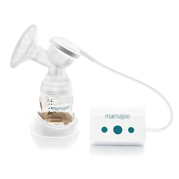 mamajoo-electronic-usb-single-breast-pump-gold-feeding-bottle-1-x-150-ml-1-x-250-ml